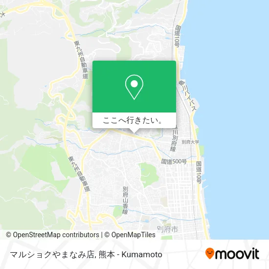 マルショクやまなみ店地図