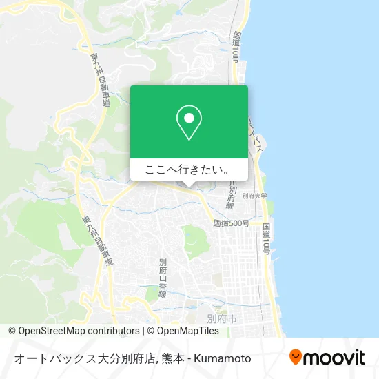 オートバックス大分別府店地図