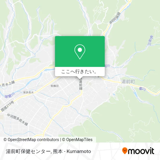 湯前町保健センター地図