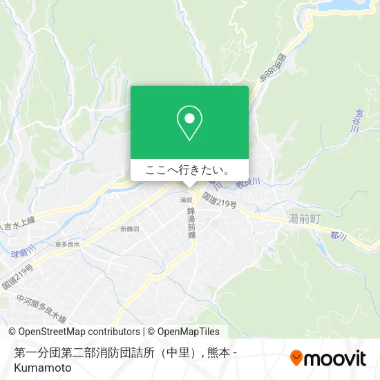 第一分団第二部消防団詰所（中里）地図