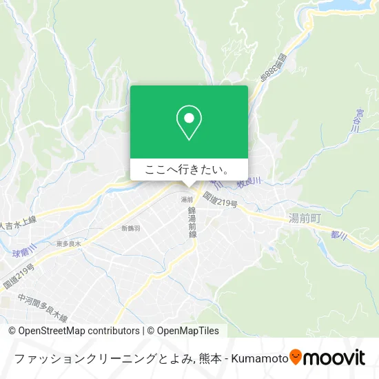 ファッションクリーニングとよみ地図