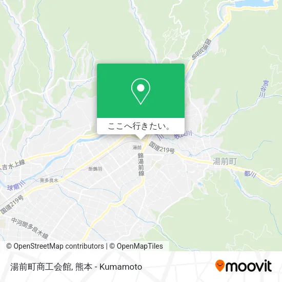 湯前町商工会館地図