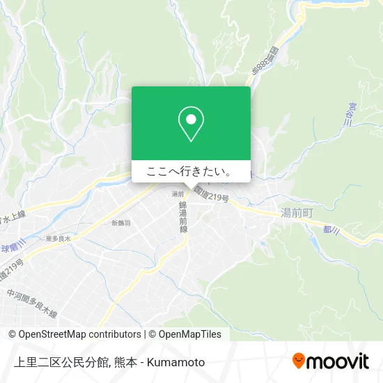 上里二区公民分館地図