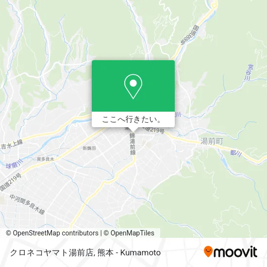 クロネコヤマト湯前店地図