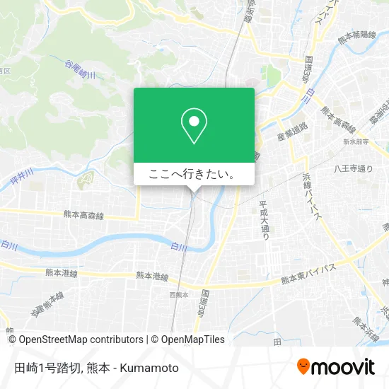 田崎1号踏切地図