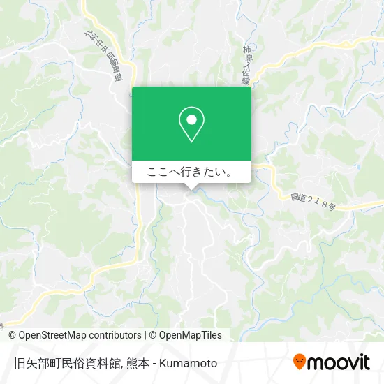 旧矢部町民俗資料館地図