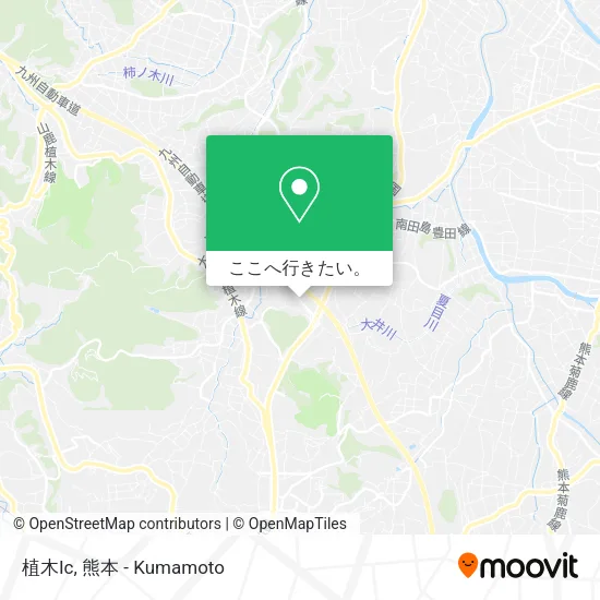 植木Ic地図