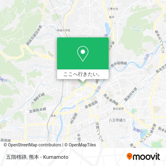 五階櫓跡地図