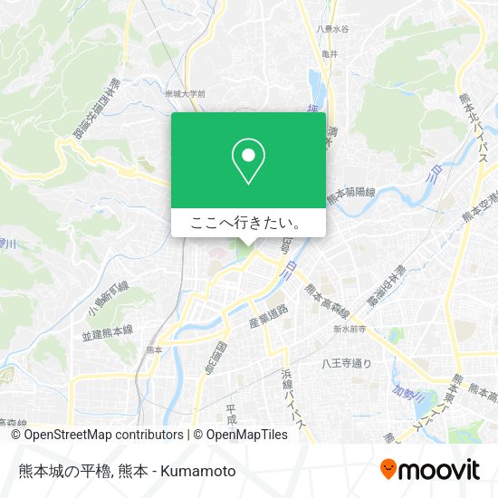 熊本城の平櫓地図
