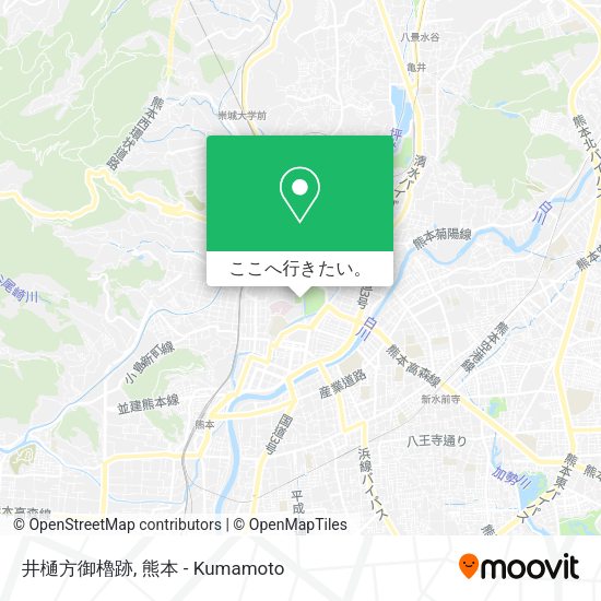 井樋方御櫓跡地図