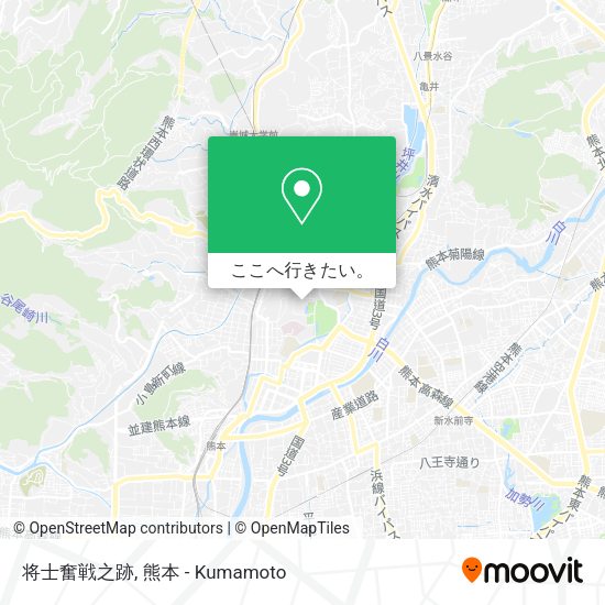 将士奮戦之跡地図
