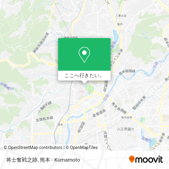 将士奮戦之跡地図