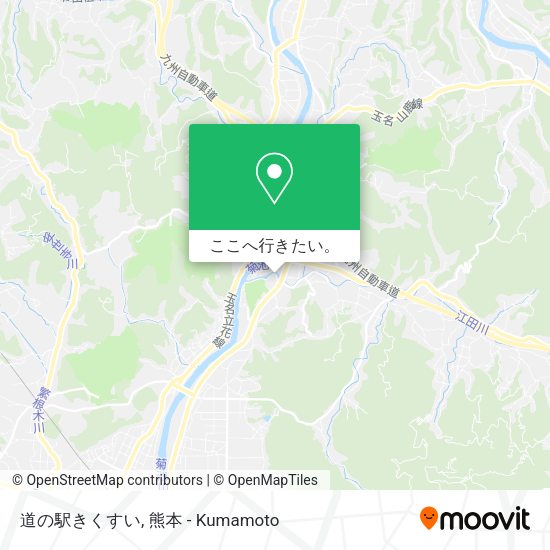 道の駅きくすい地図
