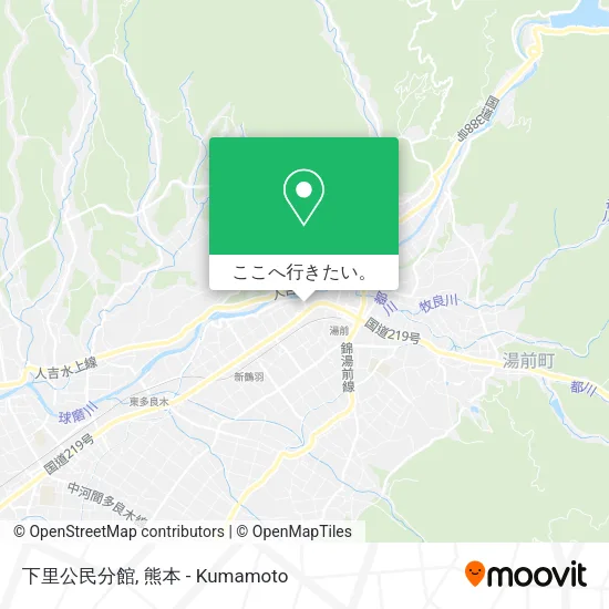 下里公民分館地図