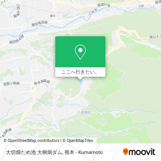 大切畑ため池 大桐畑ダム地図