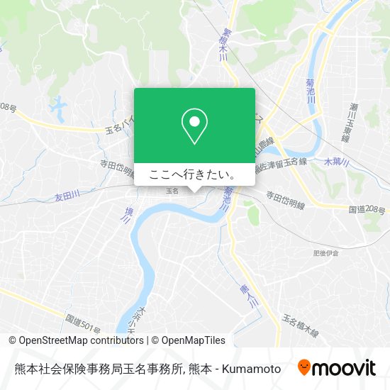 熊本社会保険事務局玉名事務所地図