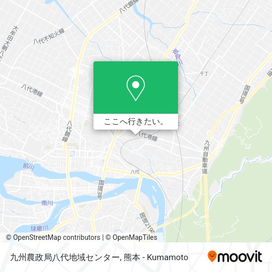 九州農政局八代地域センター地図