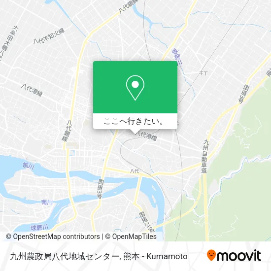 九州農政局八代地域センター地図