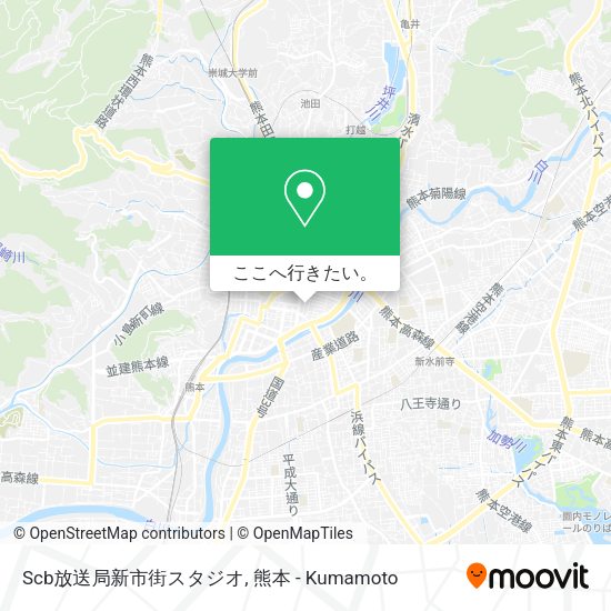Scb放送局新市街スタジオ地図