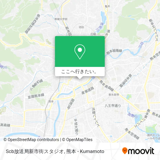 Scb放送局新市街スタジオ地図