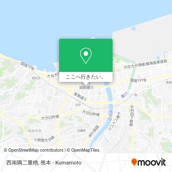 西南隅二重櫓地図