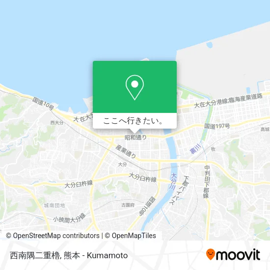 西南隅二重櫓地図