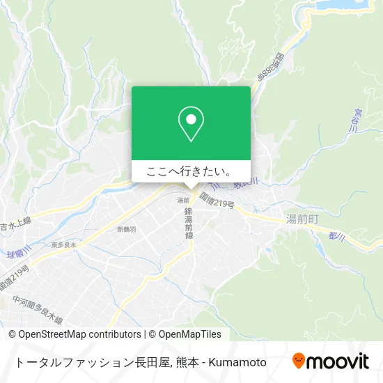 トータルファッション長田屋地図