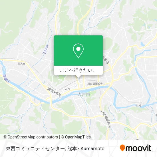 東西コミュニティセンター地図