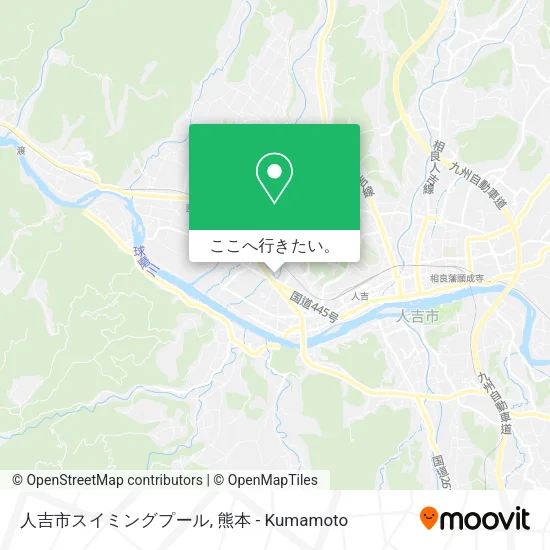 人吉市スイミングプール地図