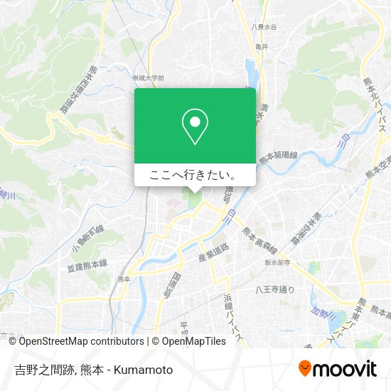 吉野之間跡地図