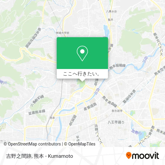 吉野之間跡地図