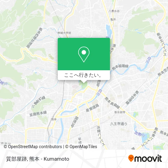 質部屋跡地図
