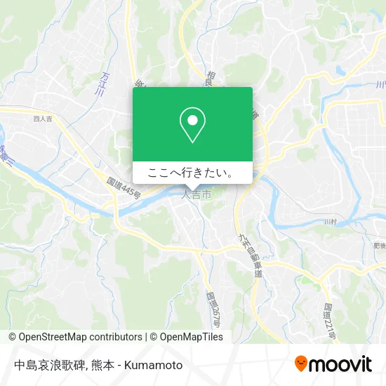 中島哀浪歌碑地図