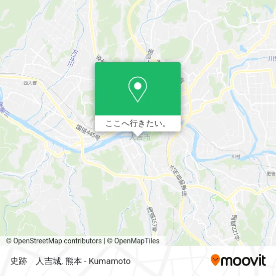 史跡　人吉城地図