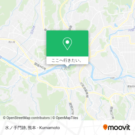 水ノ手門跡地図