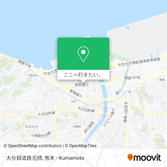 大分縣道路元標地図