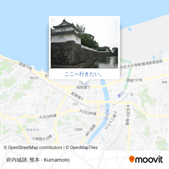府内城跡地図