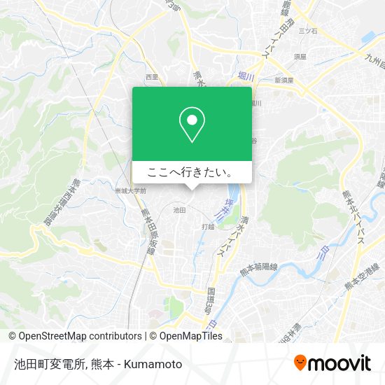 池田町変電所地図