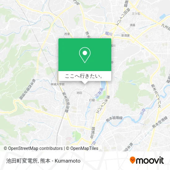 池田町変電所地図