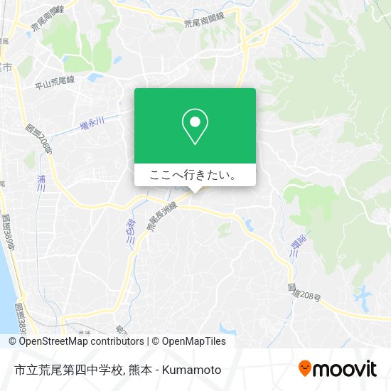 市立荒尾第四中学校地図
