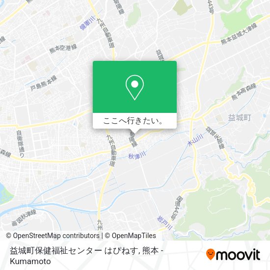 益城町保健福祉センター はぴねす地図