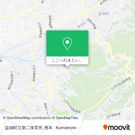 益城町立第二保育所地図