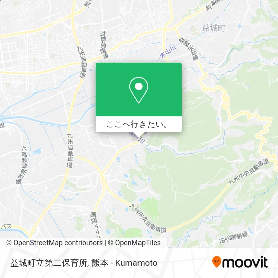 益城町立第二保育所地図