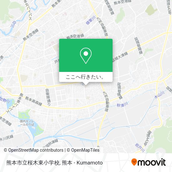 熊本市立桜木東小学校地図