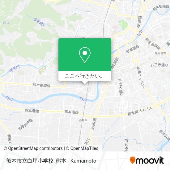 熊本市立白坪小学校地図