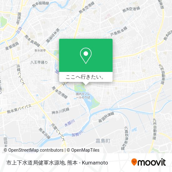 市上下水道局健軍水源地地図