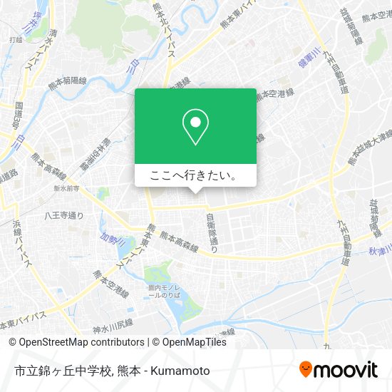 市立錦ヶ丘中学校地図