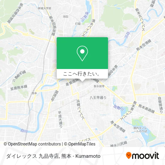 ダイレックス 九品寺店地図