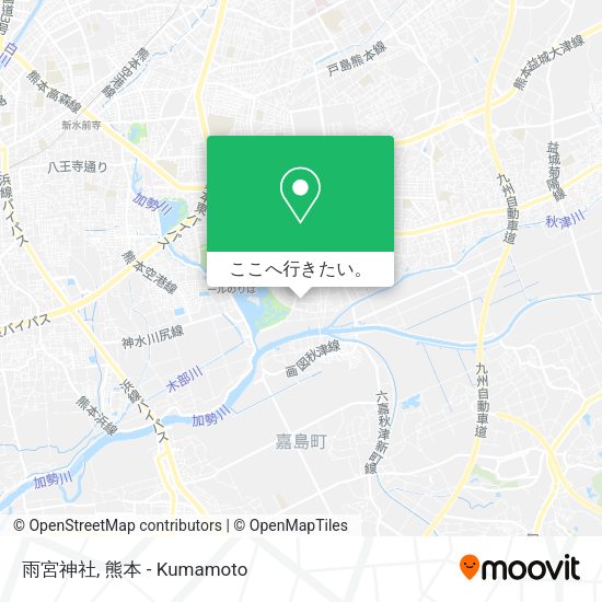 雨宮神社地図