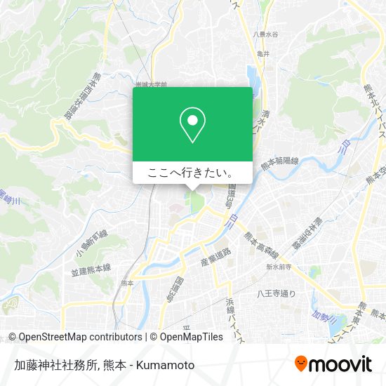 加藤神社社務所地図